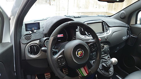 ABARTH500-595アルカンターラダッシュマット